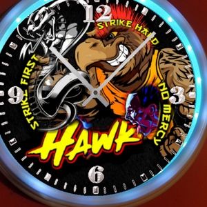 Hawk Cobra kai led clock